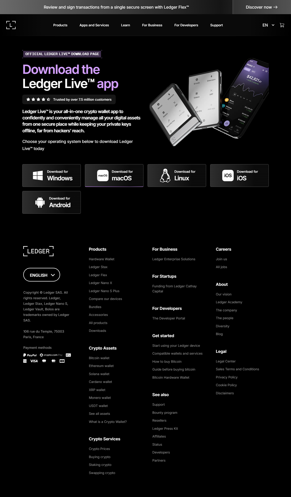Ledger banner